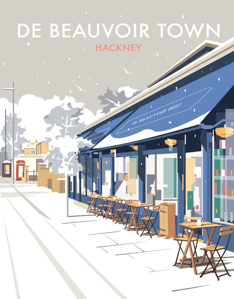 De Beauvoir Deli winter print